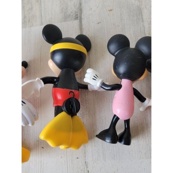 Disney Mickey Minnie Mouse swimming playset toy figure couple swimsuit - Picture 13 of 16
